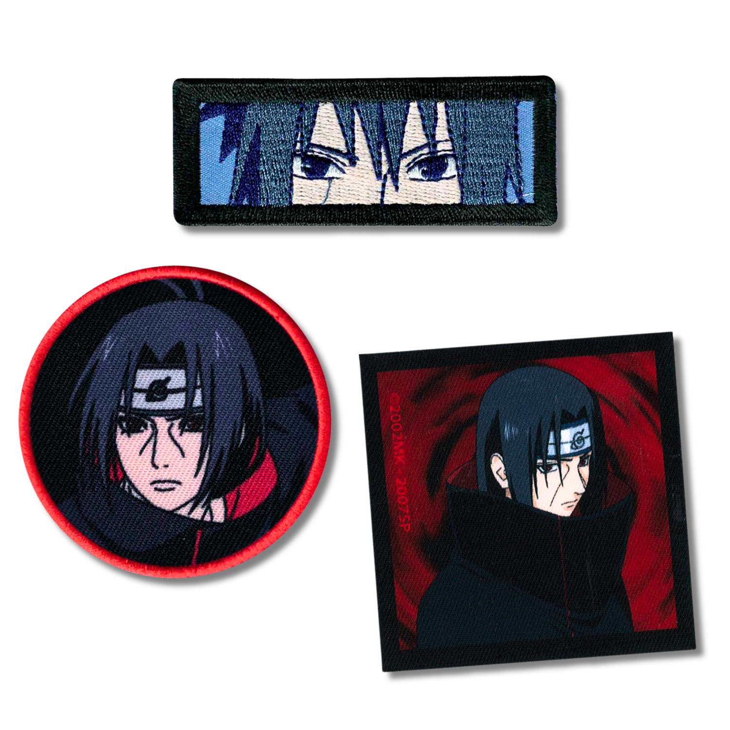 Sets of 3 Patented Iron on Patches - Dragonball, Onepiece, Pjmasks, Peppa Pig, Garfield, Spongebob, Paw Patrol or Naruto