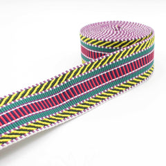 5 meters Ethnic Webbing 38mm #RUB1930 - ACCESSOIRES LEDUC BV