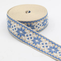 5 meters Ethnic Floral 38mm Webbing #RUB3568