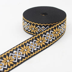 5 meters Ethnic Floral 38mm Webbing #RUB3568