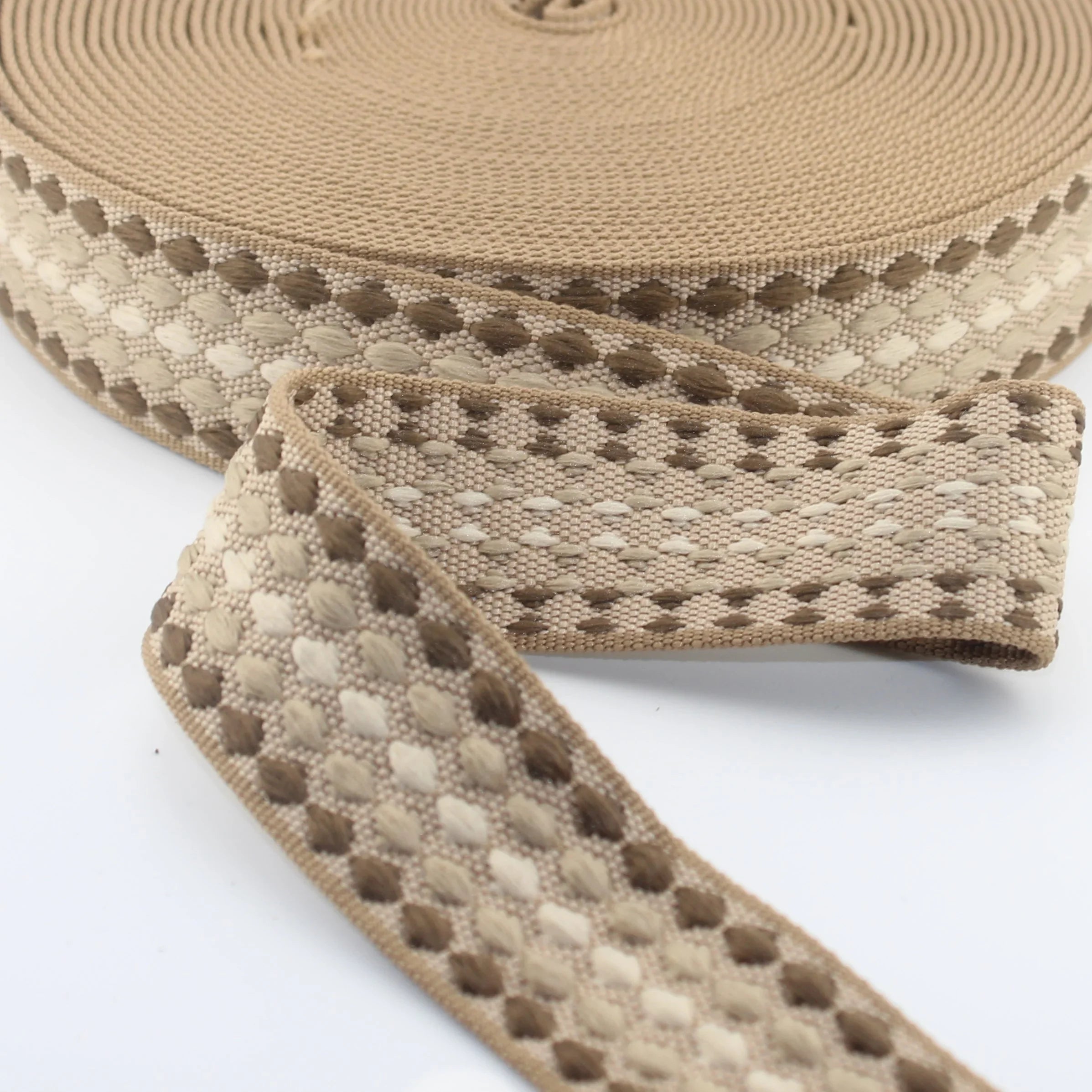 5 meters Dots Design Webbing 38mm #RUB3578 - ACCESSOIRES LEDUC BV