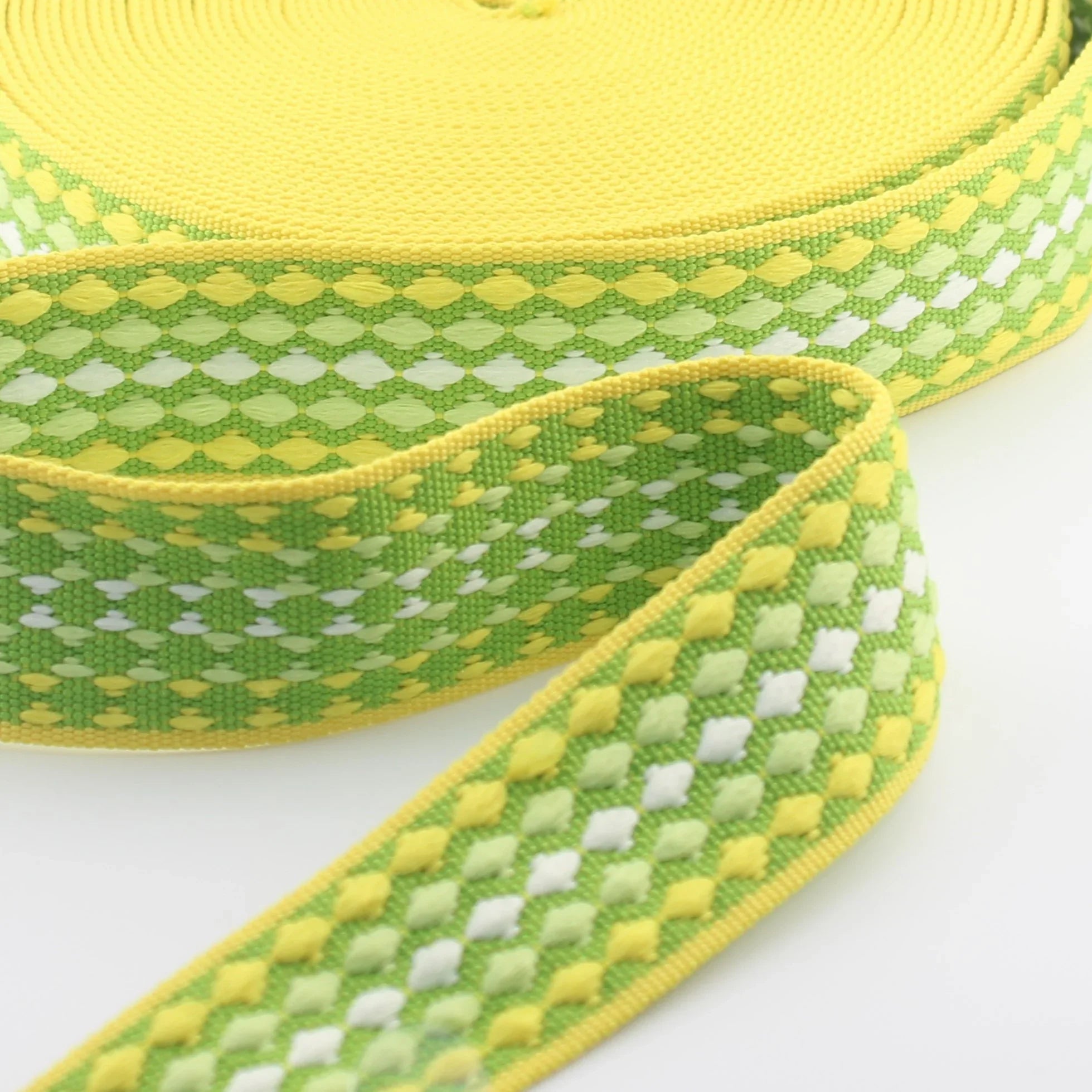5 meters Dots Design Webbing 38mm #RUB3578 - ACCESSOIRES LEDUC BV