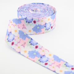 5 meters 38mm Floral Design Printed Polyester Webbing #RUB3580