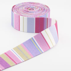 5 meters 38mm Colorful Geometric Design Printed Polyester Webbing #RUB3582