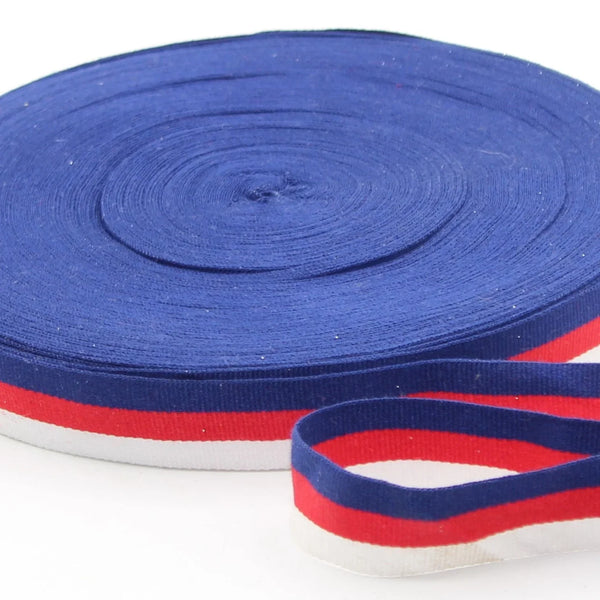 10 METERS - 20mm Blue Red White Russian Flag Tape - ACCESSOIRES LEDUC BV