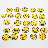 Set of 26 Funny IRON-ON SMILEY PATCHES/LABELS for Kids HOTFIX