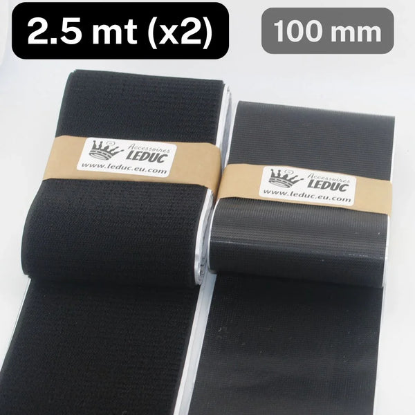 2.5 meters Adhesive Super Strong Hook & Loop tape (Velcro type) available in 20 50 or 100mm #HNL506 - ACCESSOIRES LEDUC BV