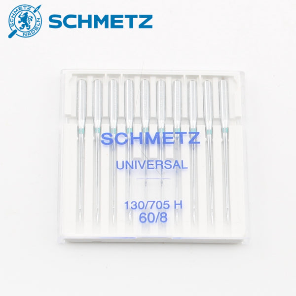 Boîte d’aiguilles universelles Schmetz 130/705 H 60/8 pour machine à coudre