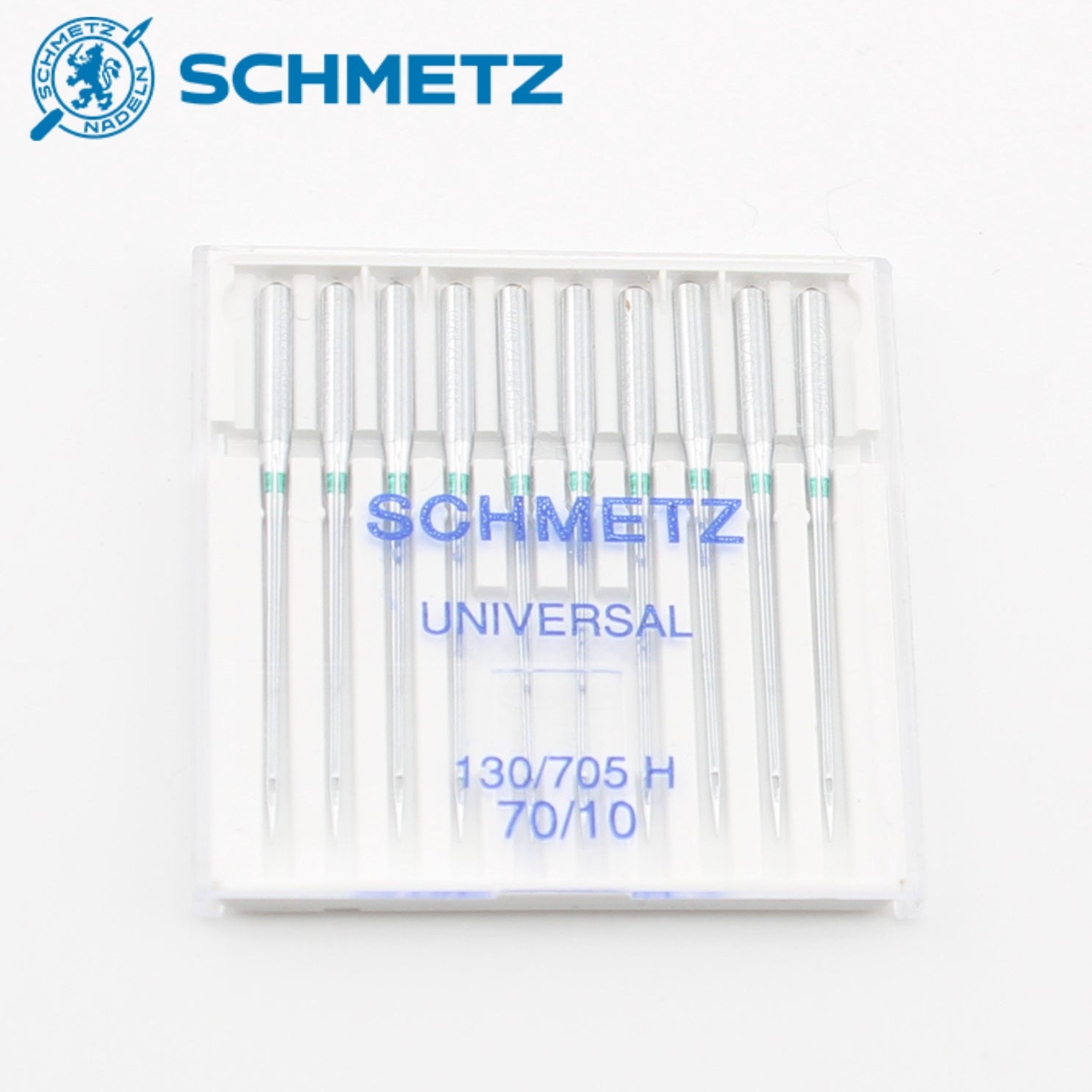 Boîte d'aiguilles machine à coudre universelles Schmetz 130/705H 70/10.