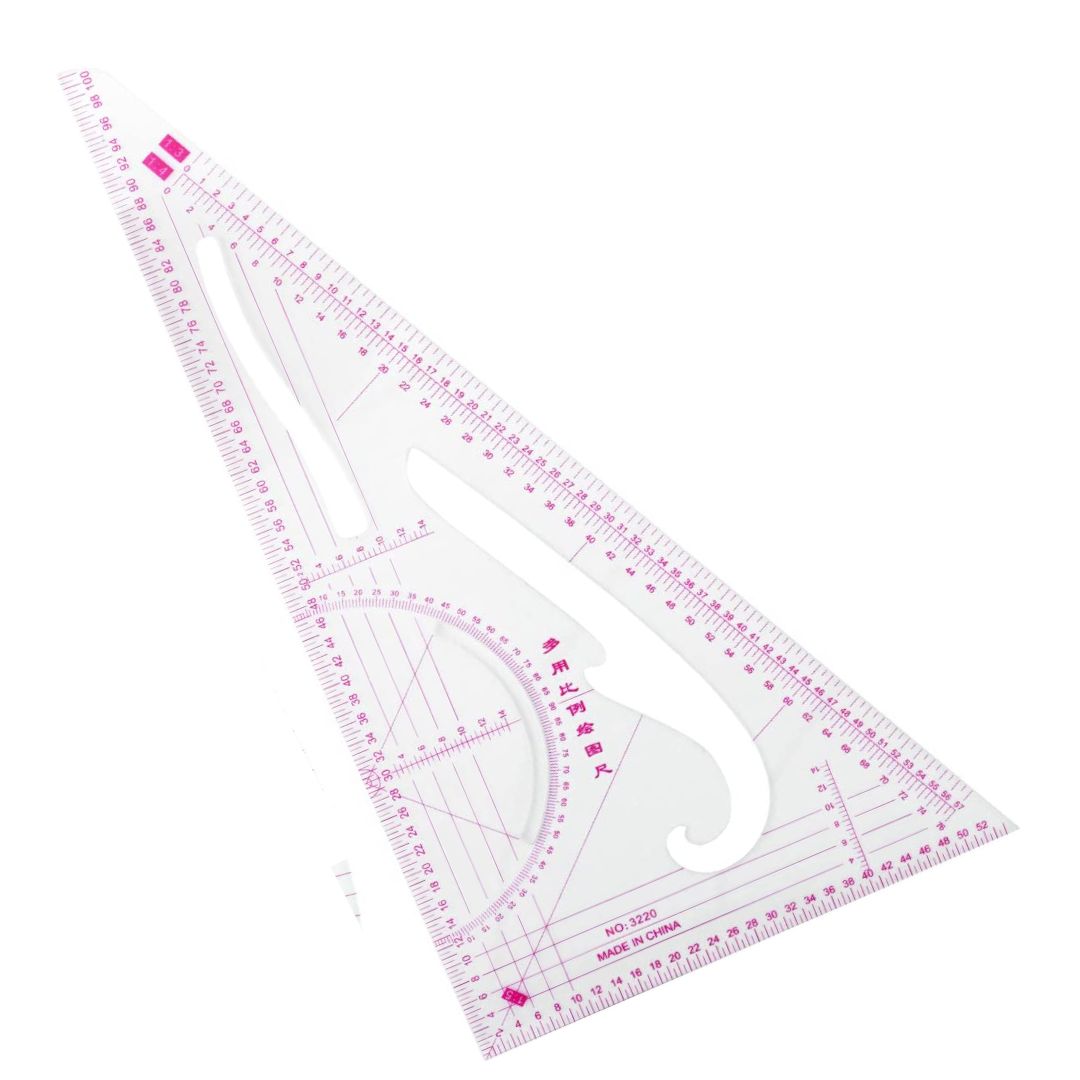 Sewing Rulers, in 4 variations - French Metric Ruler, Transparent Ruler for Measuring Curves
