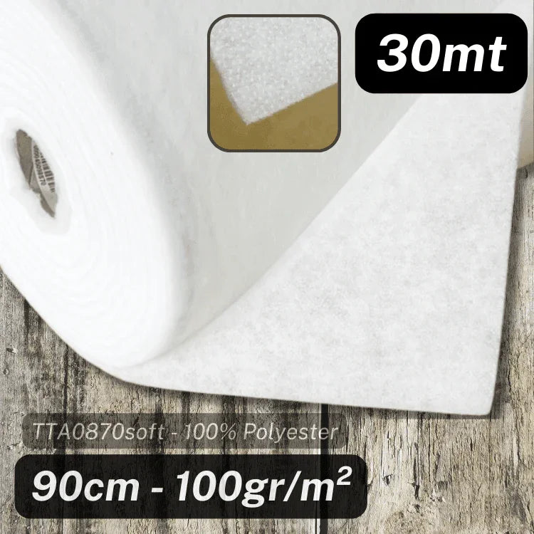 Rolls of 90cm wide Interlining Fabric - 100% Polyester - ACCESSOIRES LEDUC BV
