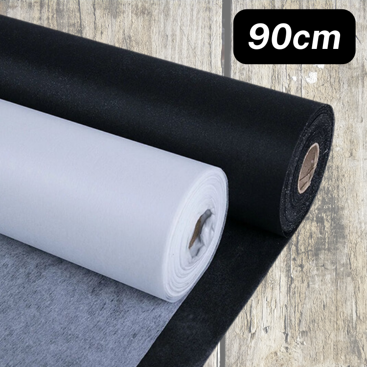 Rouleaux de tissu d'entoilage de 90 cm de large - 100 % polyester