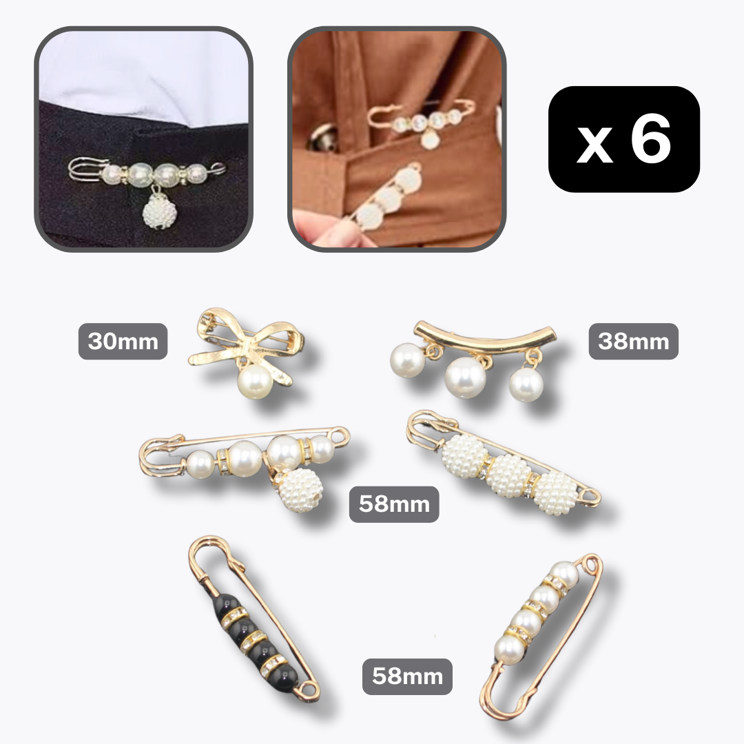 Sets of Pins, Broches, Decorative articles with Pearls, Beads etc