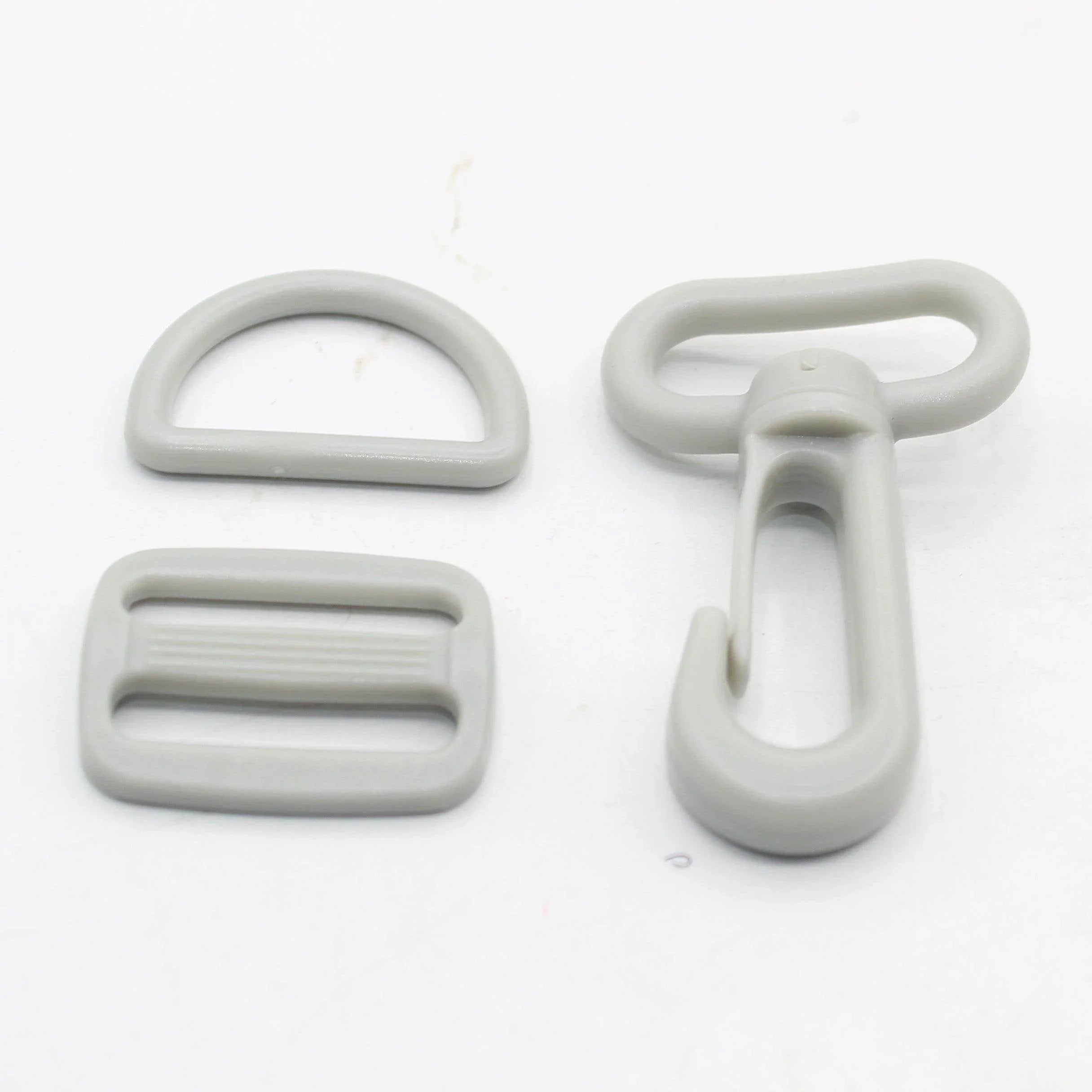 Set of 3 Colourful Nylon Buckles (1 fast clip + 1 sliding buckle + 1 D Ring) - 20mm/25mm - ACCESSOIRES LEDUC BV