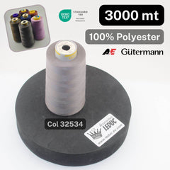 Cone of Overlock Yarn A+E Gutermann Permacore Made in Europe 3000 meters