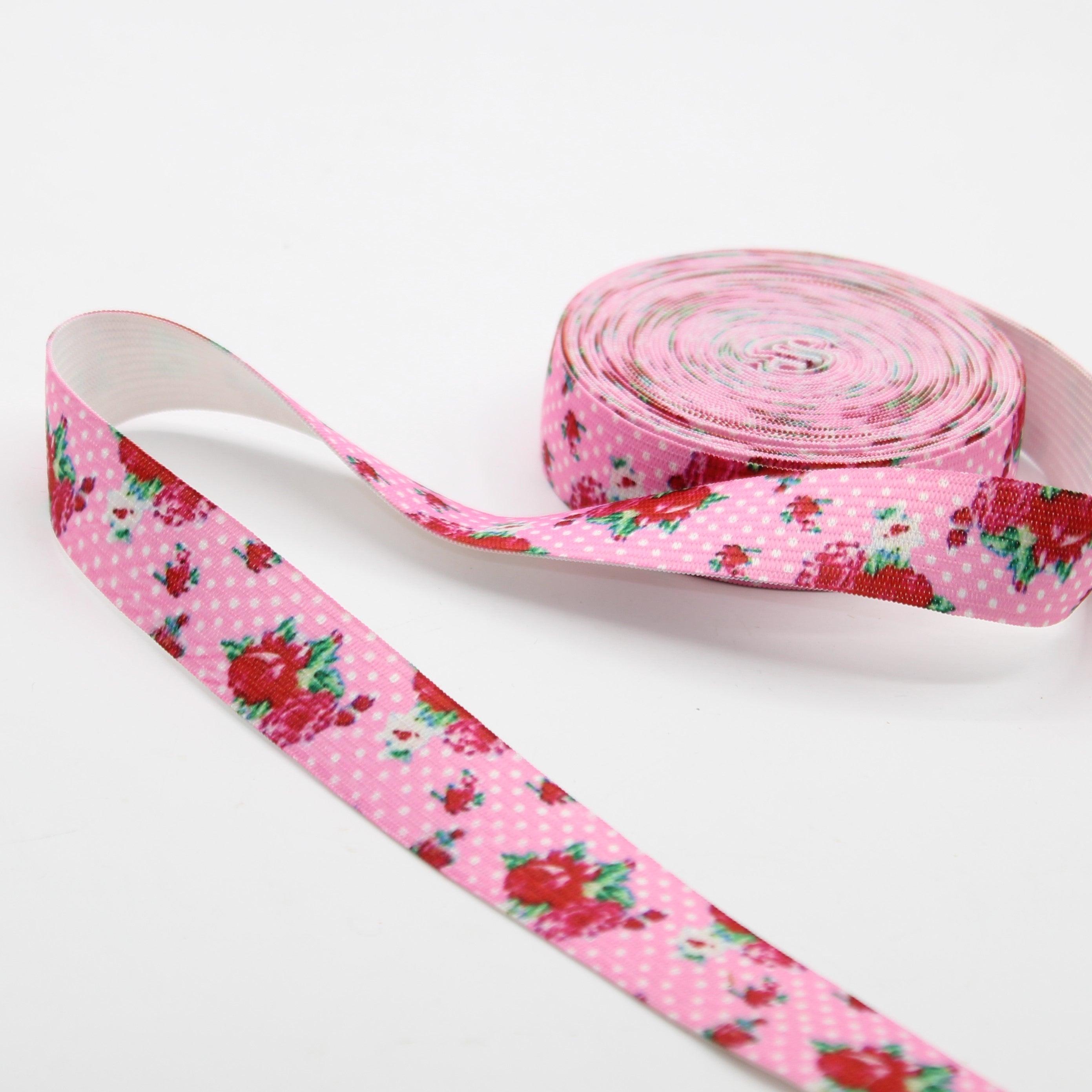 20 meters Printed Elastic 15 25 or 40mm #ELA3520 - ACCESSOIRES LEDUC BV