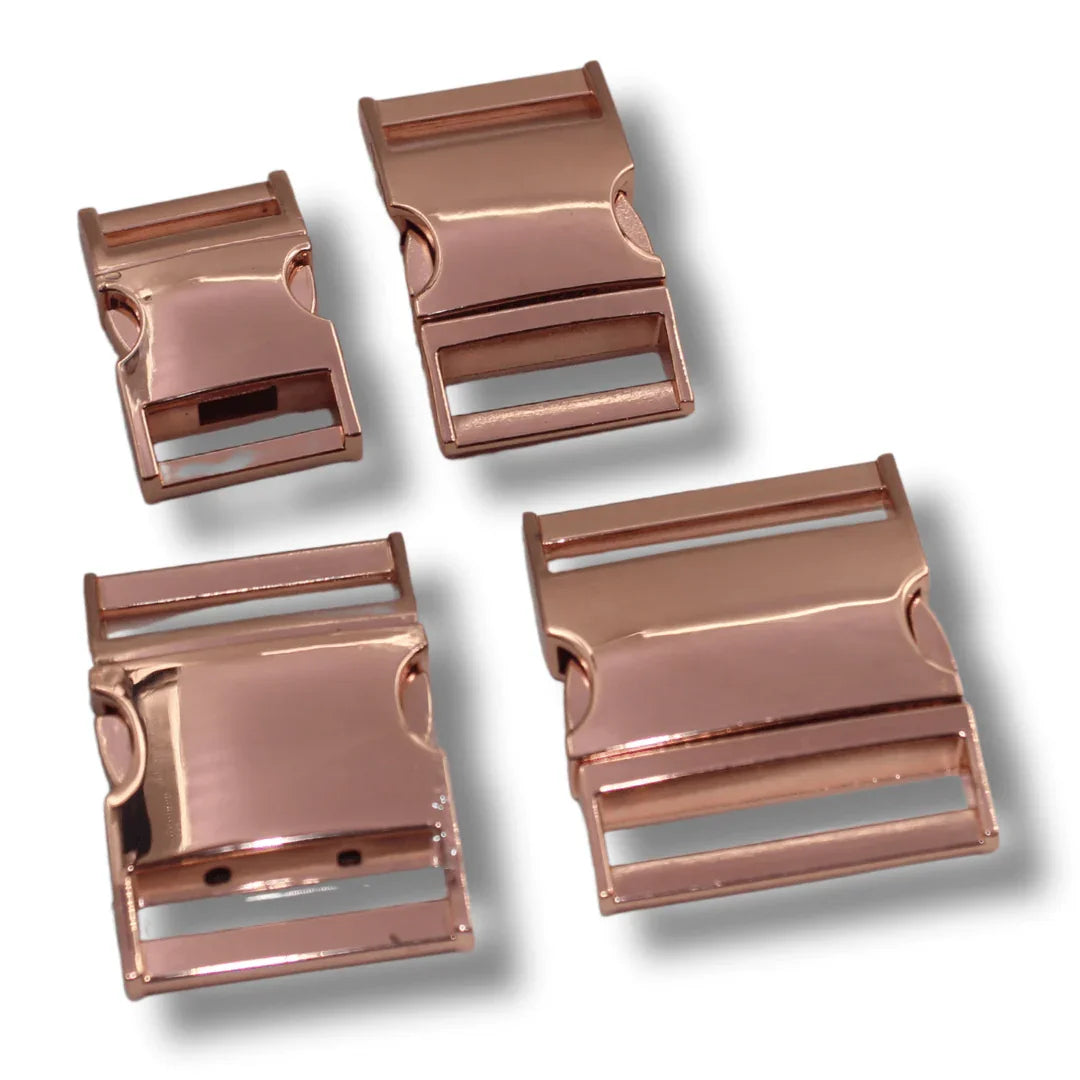 Set of 2 Metallic Clipsable Buckles available in 20mm, 25mm, 32mm or 38mm (in color Gold, Gunmetal, Mat Black, Pink Gold or Silver) #BMEx068 - ACCESSOIRES LEDUC BV