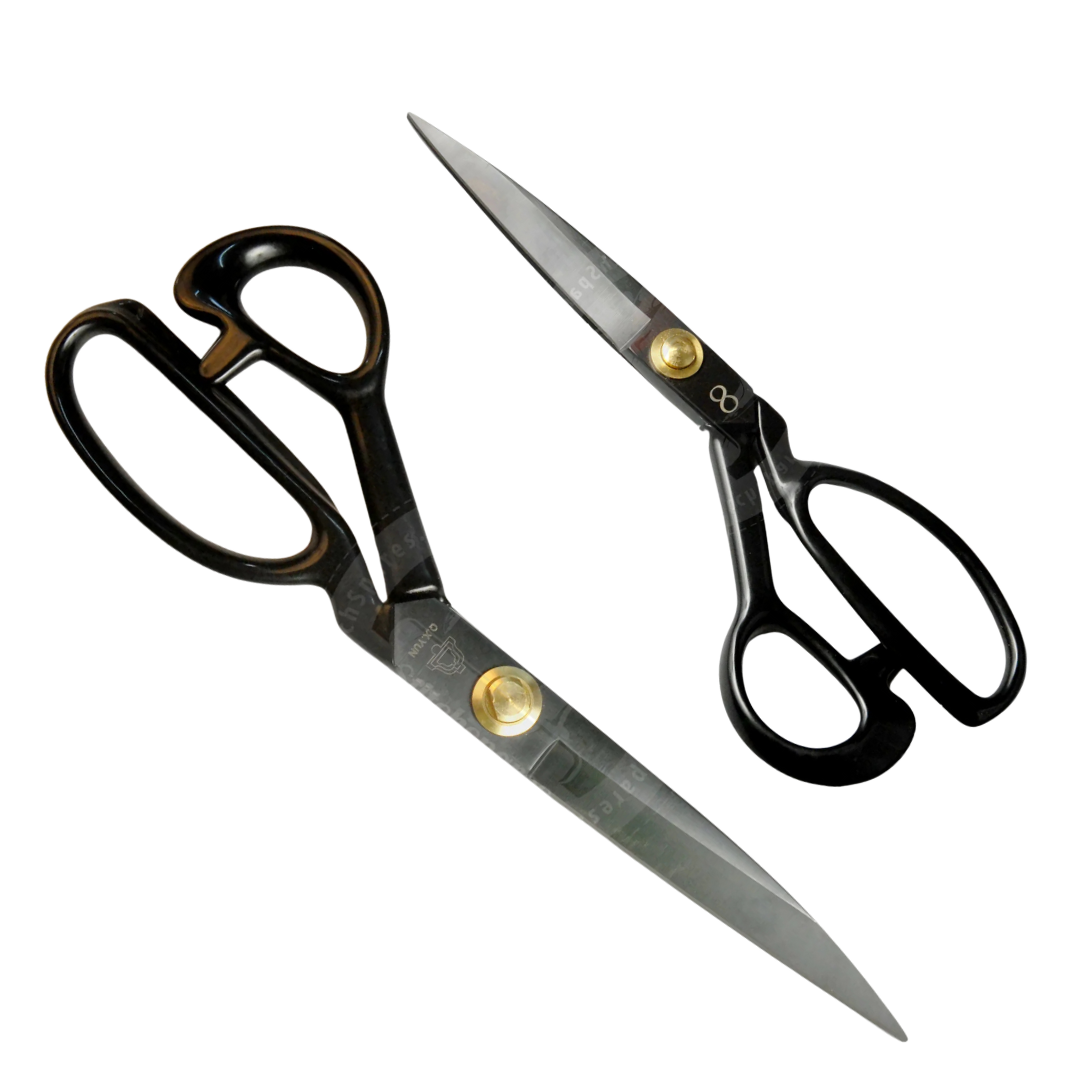 Metal Taylor Shears / Scissors with Soft Plastic covered Handles, in 200mm or 255mm (8" or 10")