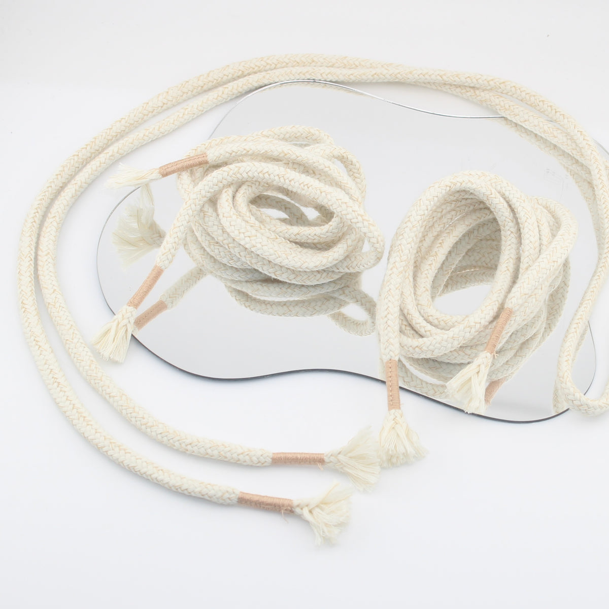 1 piece, 130cm / Ø7MM / Sweater / Trousers Cord with Fancy Tassel Cord Ends #COR4006