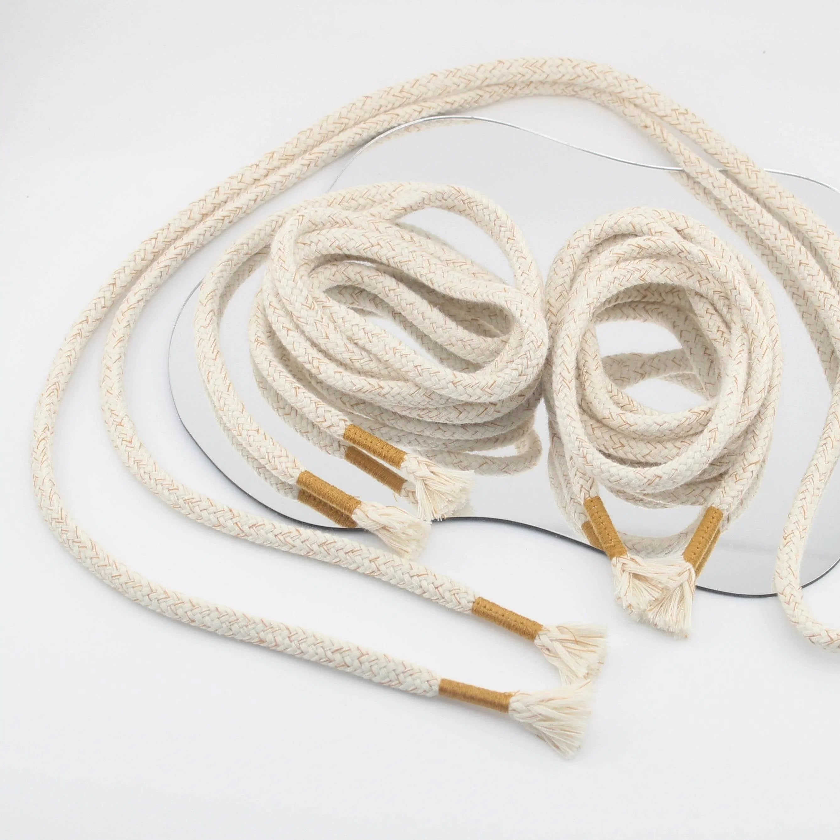1 piece, 130cm / Ø7MM / Sweater / Trousers Cord with Fancy Tassel Cord Ends #COR4006 - ACCESSOIRES LEDUC BV