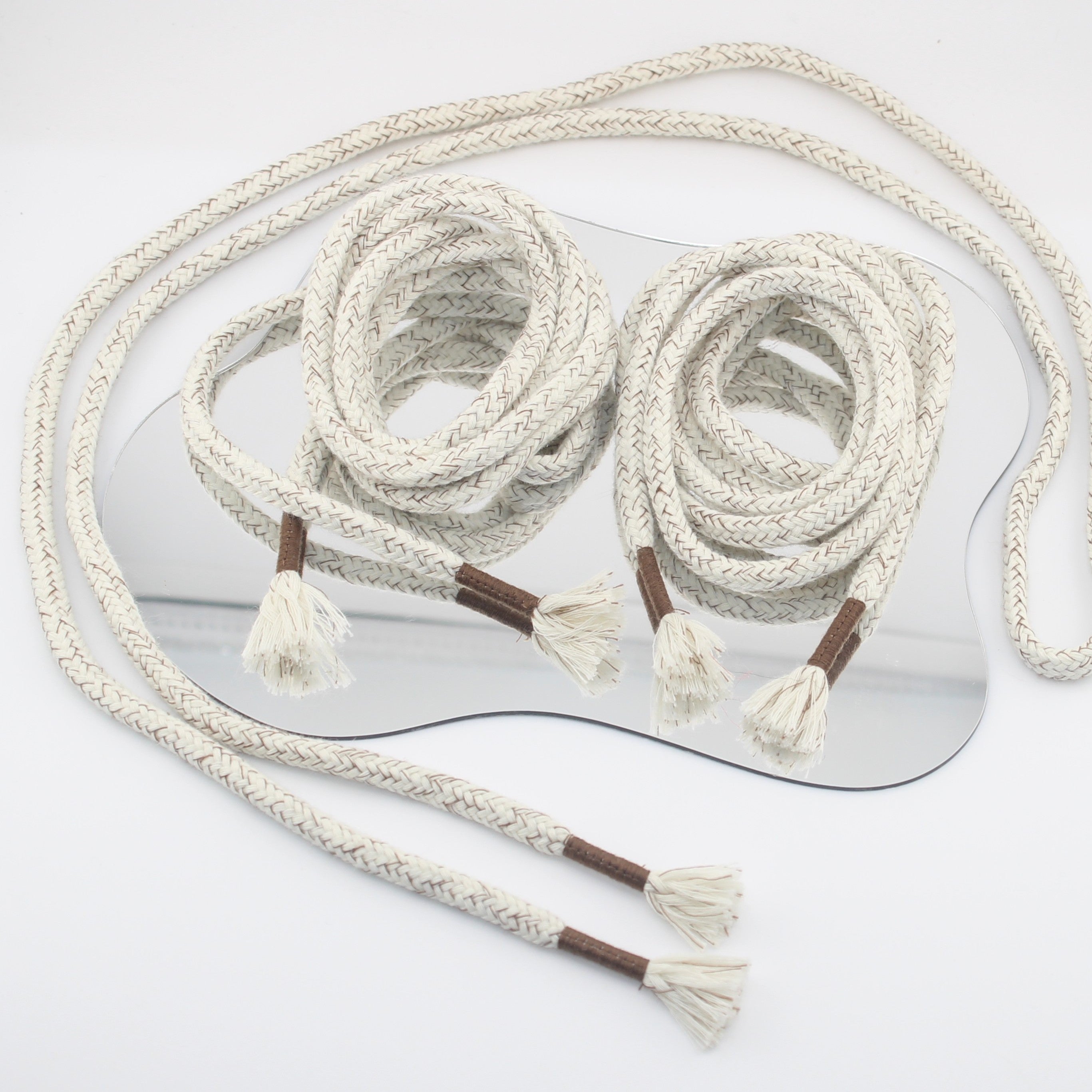 1 piece, 130cm / Ø7MM / Sweater / Trousers Cord with Fancy Tassel Cord Ends #COR4006