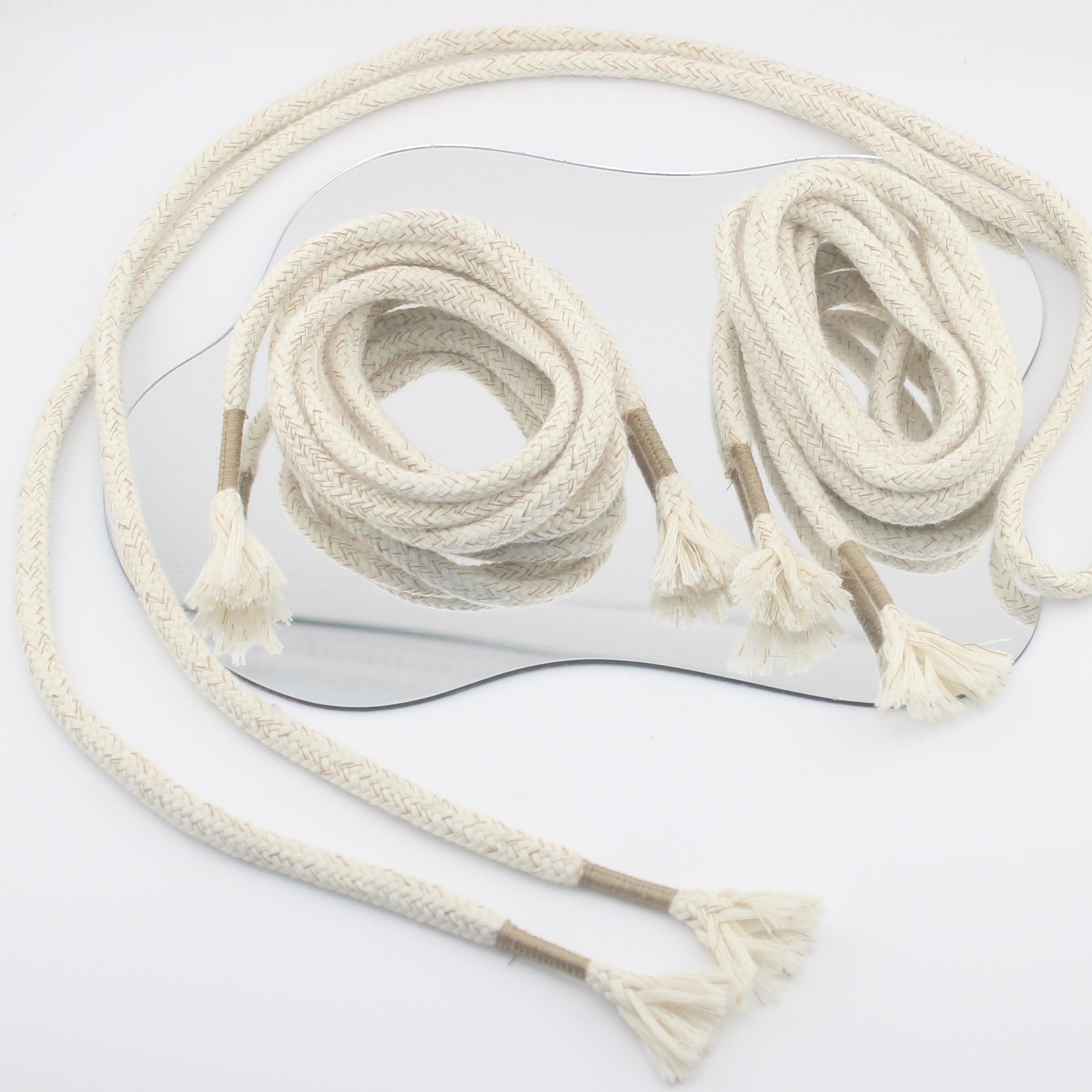 1 piece, 130cm / Ø7MM / Sweater / Trousers Cord with Fancy Tassel Cord Ends #COR4006