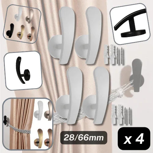 Set of 4 metal hooks for hanging curtains #HAK500 #HAK501 - ACCESSOIRES LEDUC BV