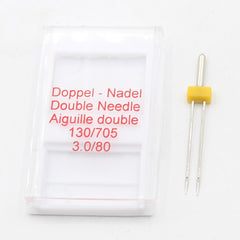 Double Needles for Home Sewing Machines - available with spacing of 2mm 3mm or 4mm