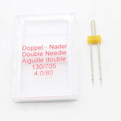 Double Needles for Home Sewing Machines - available with spacing of 2mm 3mm or 4mm