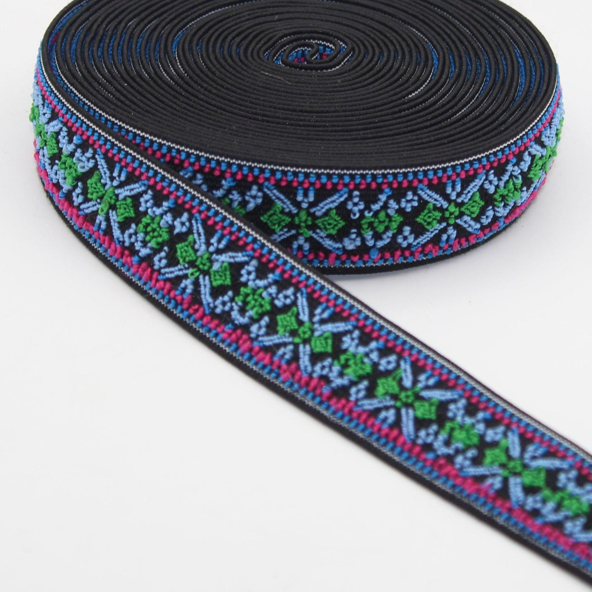 5 meters 25mm Ethnic Elastic #ELA3606 - ACCESSOIRES LEDUC BV