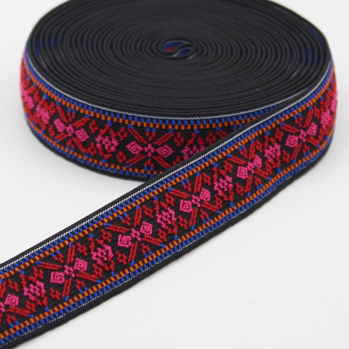 5 meters 25mm Ethnic Elastic #ELA3606 - ACCESSOIRES LEDUC BV