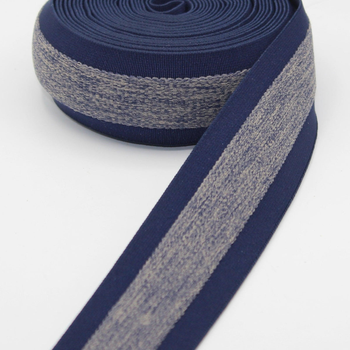 5 meters 40mm Bicolor Striped Soft Elastic #ELA3607