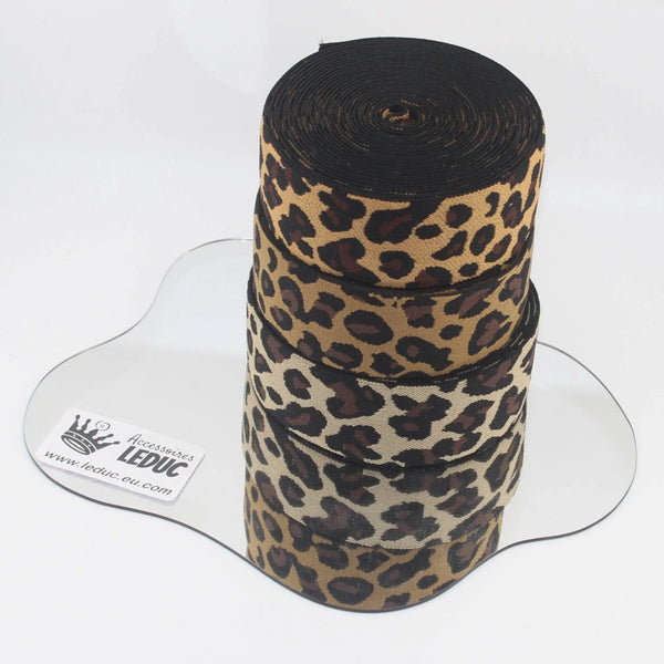 5 Meters Waistband Elastic Leopard 40mm #ELA3616 - ACCESSOIRES LEDUC BV