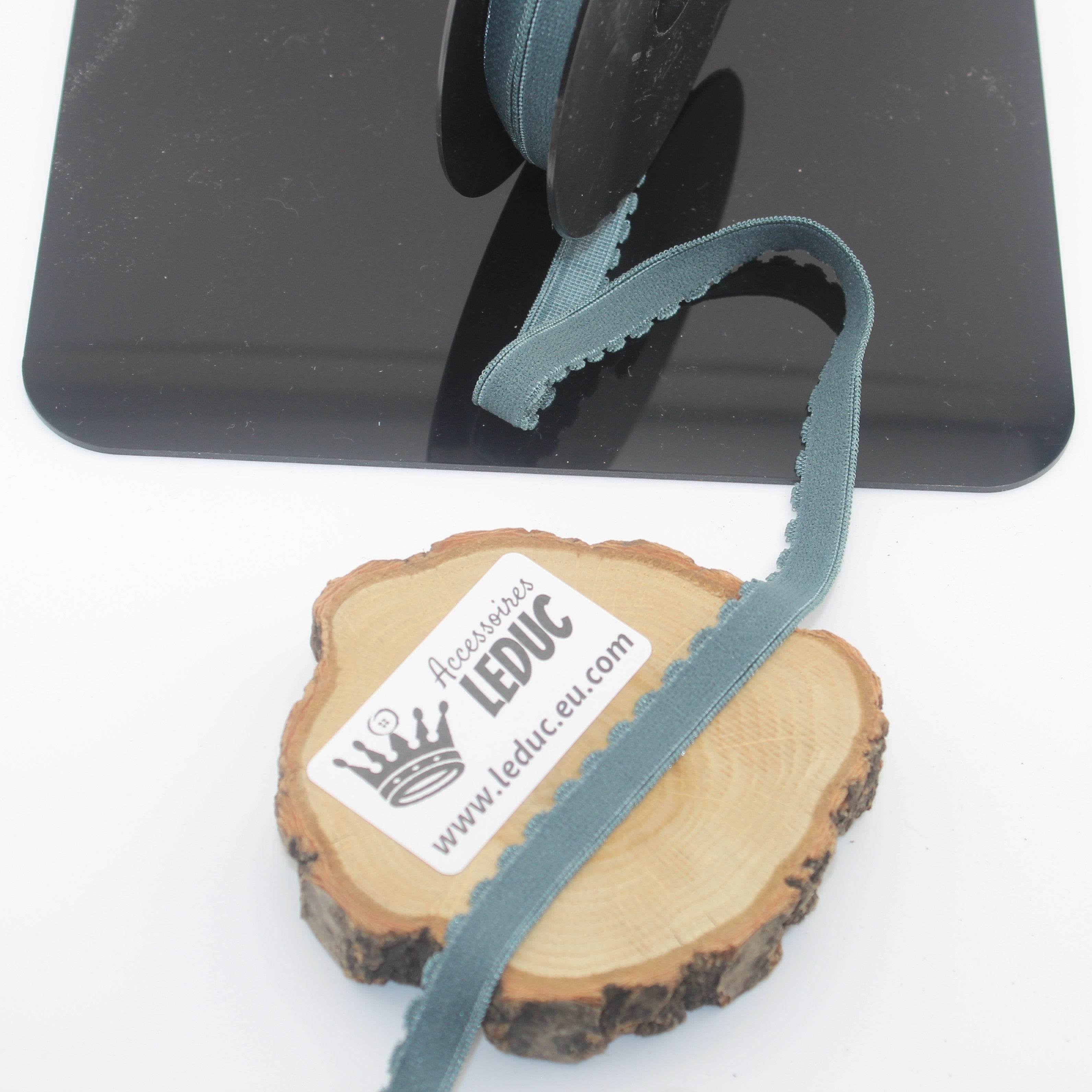 Soft 12mm Lingerie Elastic 10 meters with a Wave Edge on one side - ACCESSOIRES LEDUC BV