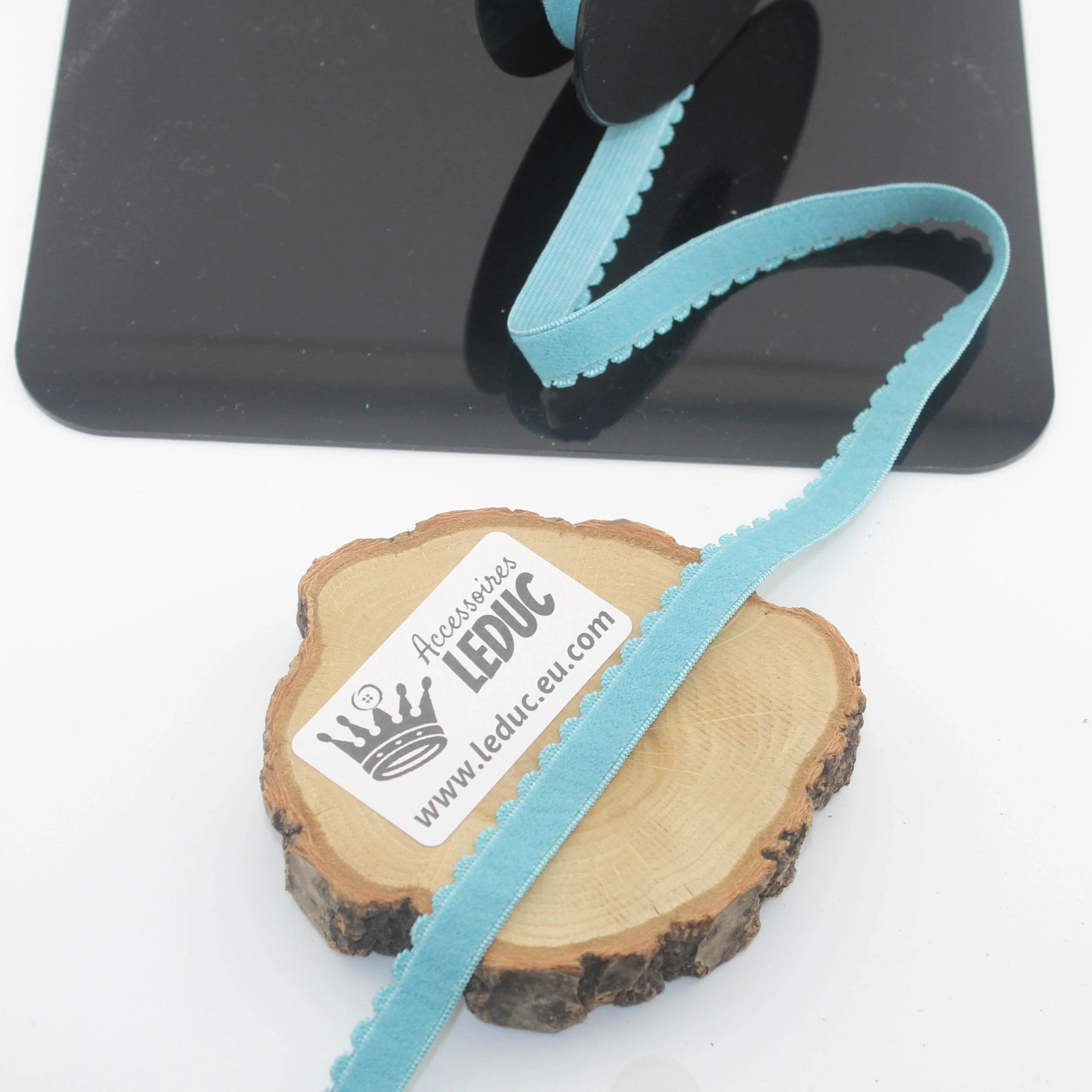 Soft 12mm Lingerie Elastic 10 meters with a Wave Edge on one side - ACCESSOIRES LEDUC BV