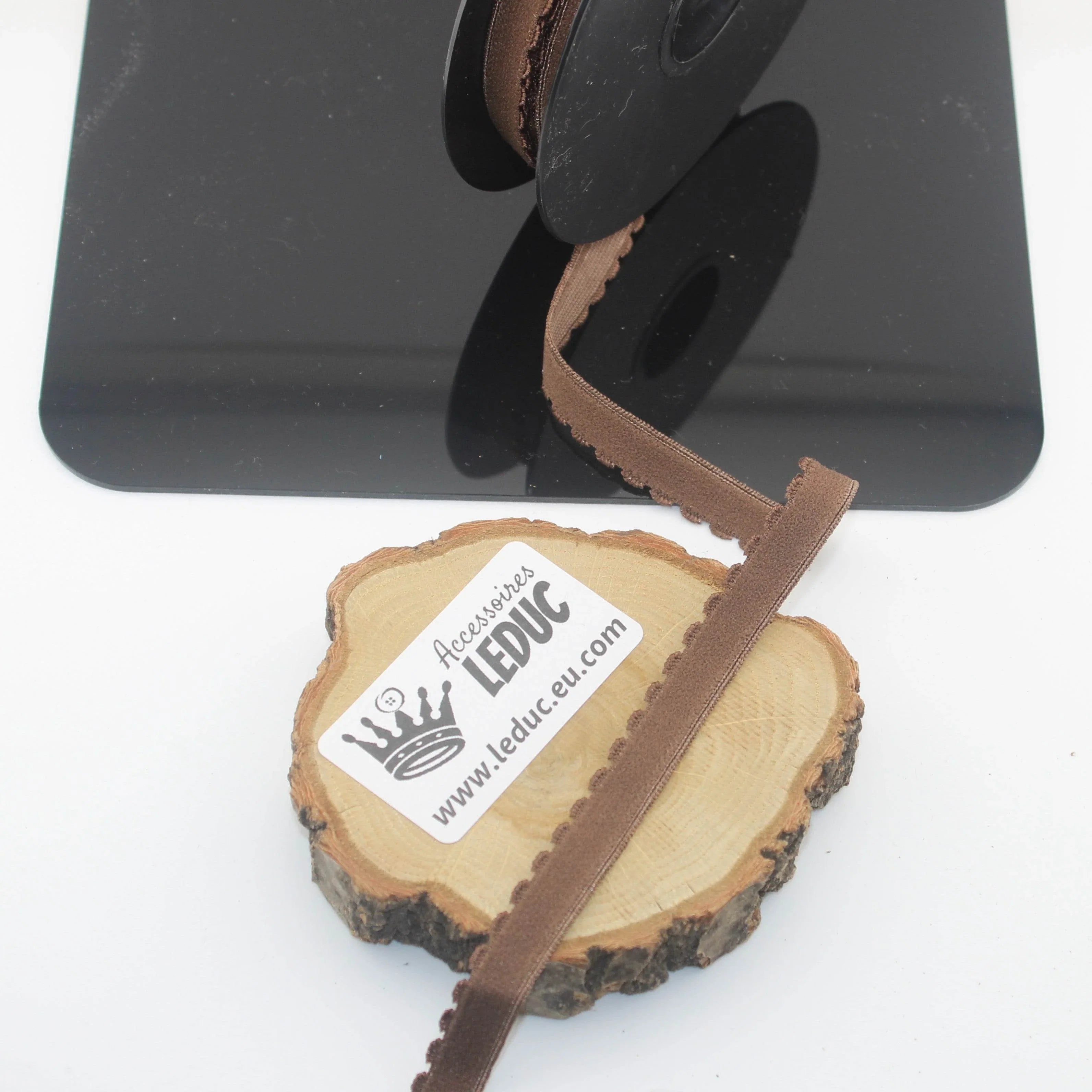 Soft 12mm Lingerie Elastic 10 meters with a Wave Edge on one side - ACCESSOIRES LEDUC BV