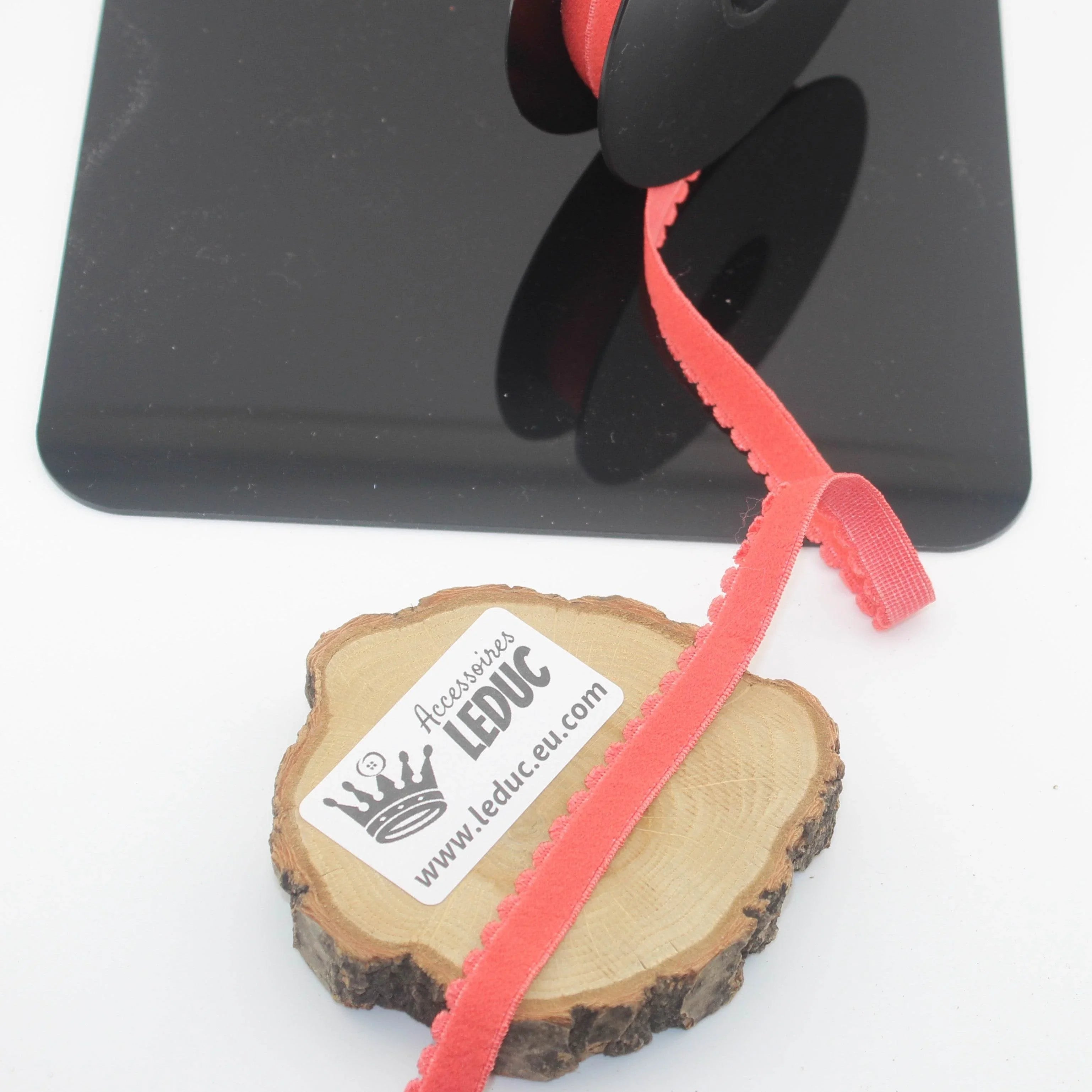 Soft 12mm Lingerie Elastic 10 meters with a Wave Edge on one side - ACCESSOIRES LEDUC BV