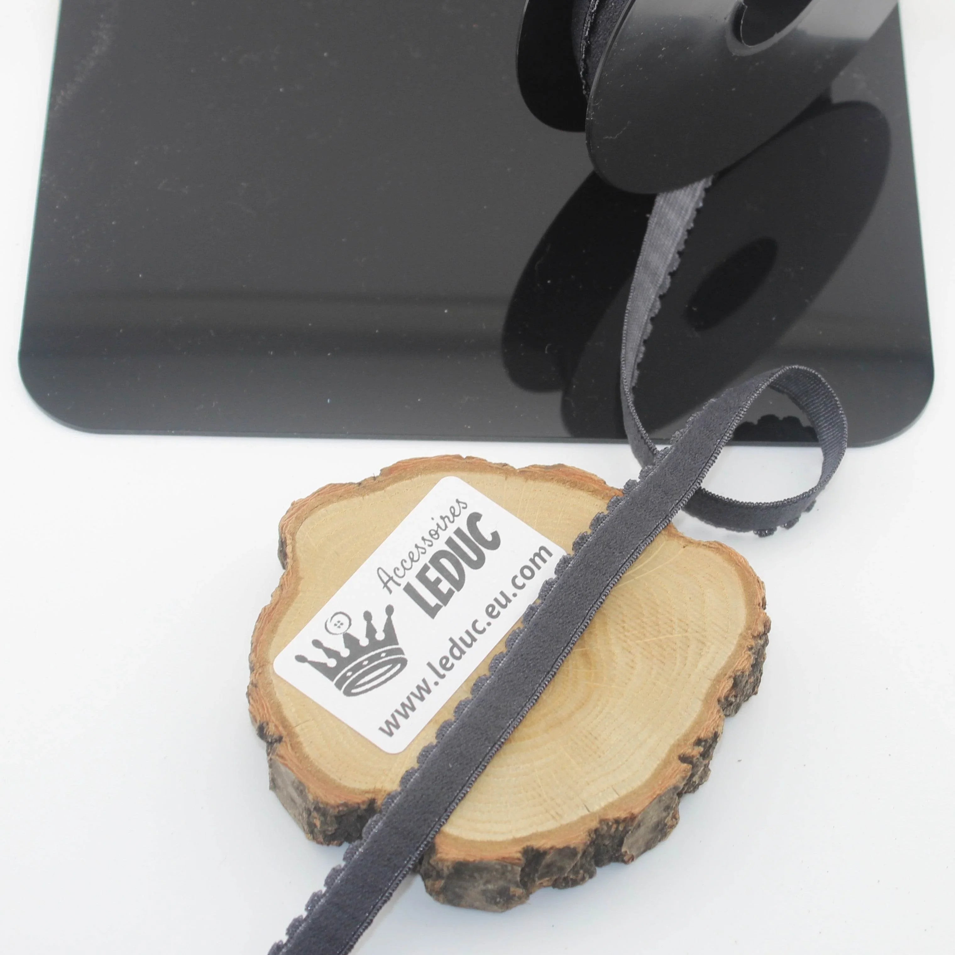 Soft 12mm Lingerie Elastic 10 meters with a Wave Edge on one side - ACCESSOIRES LEDUC BV