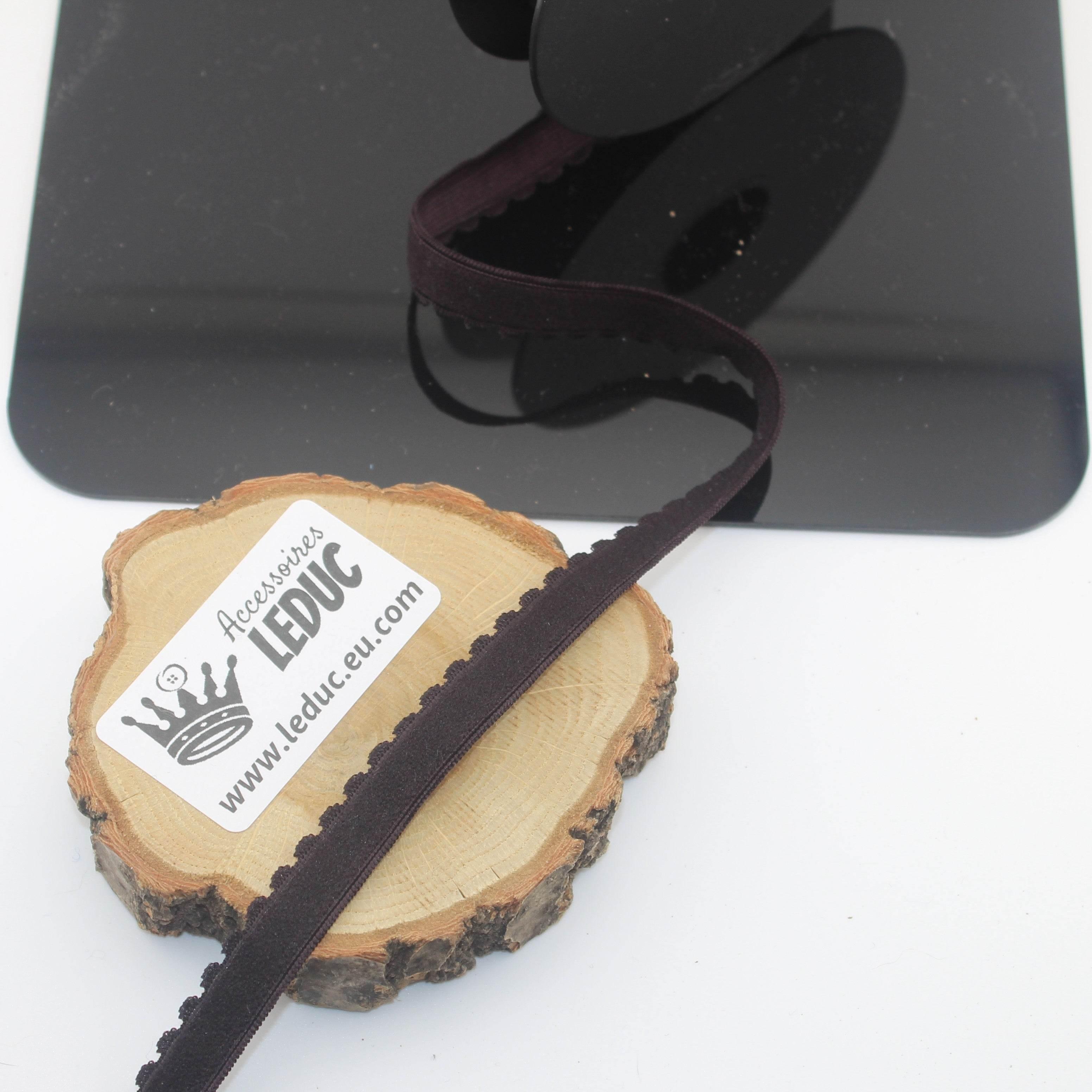 Soft 12mm Lingerie Elastic 10 meters with a Wave Edge on one side - ACCESSOIRES LEDUC BV