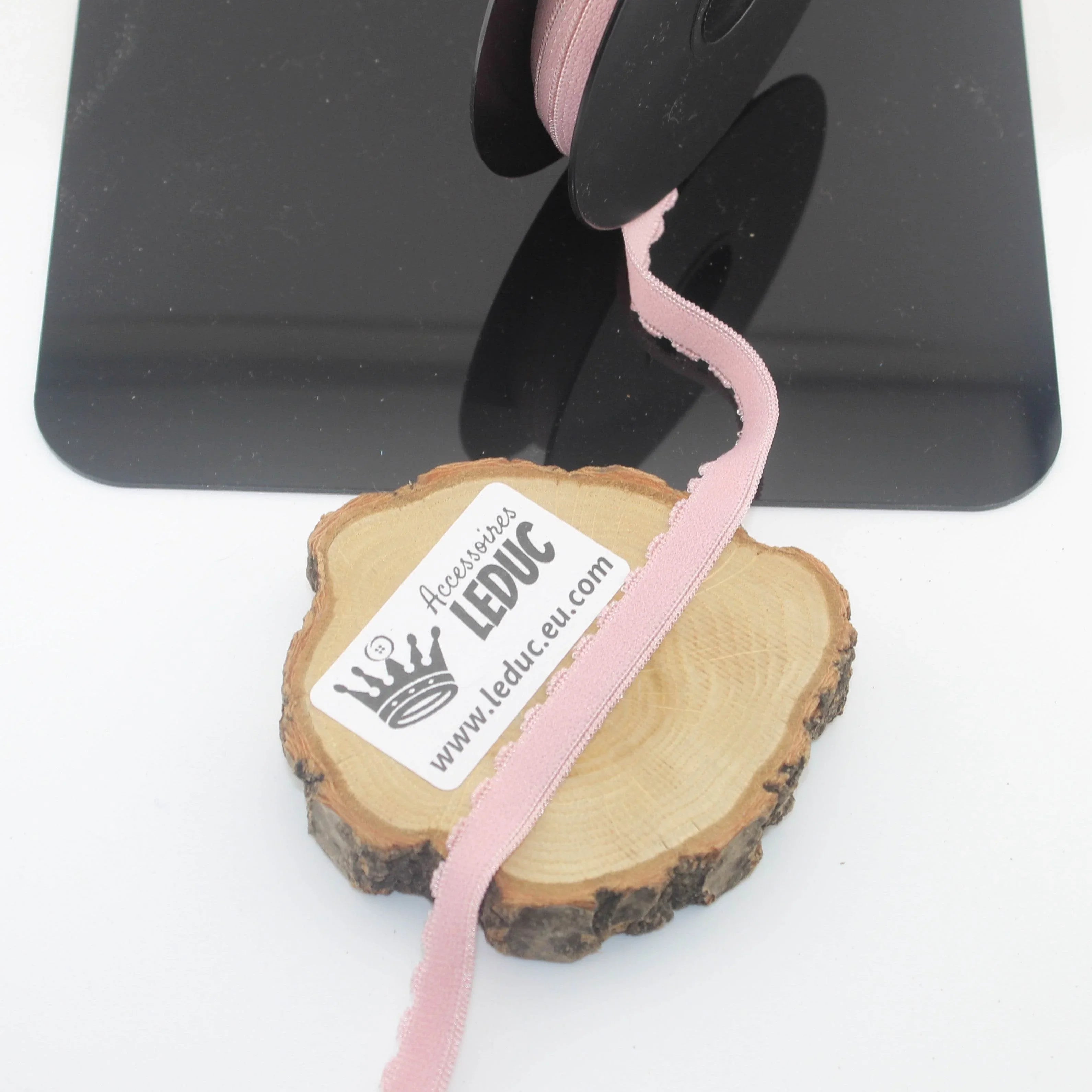 Soft 12mm Lingerie Elastic 10 meters with a Wave Edge on one side - ACCESSOIRES LEDUC BV