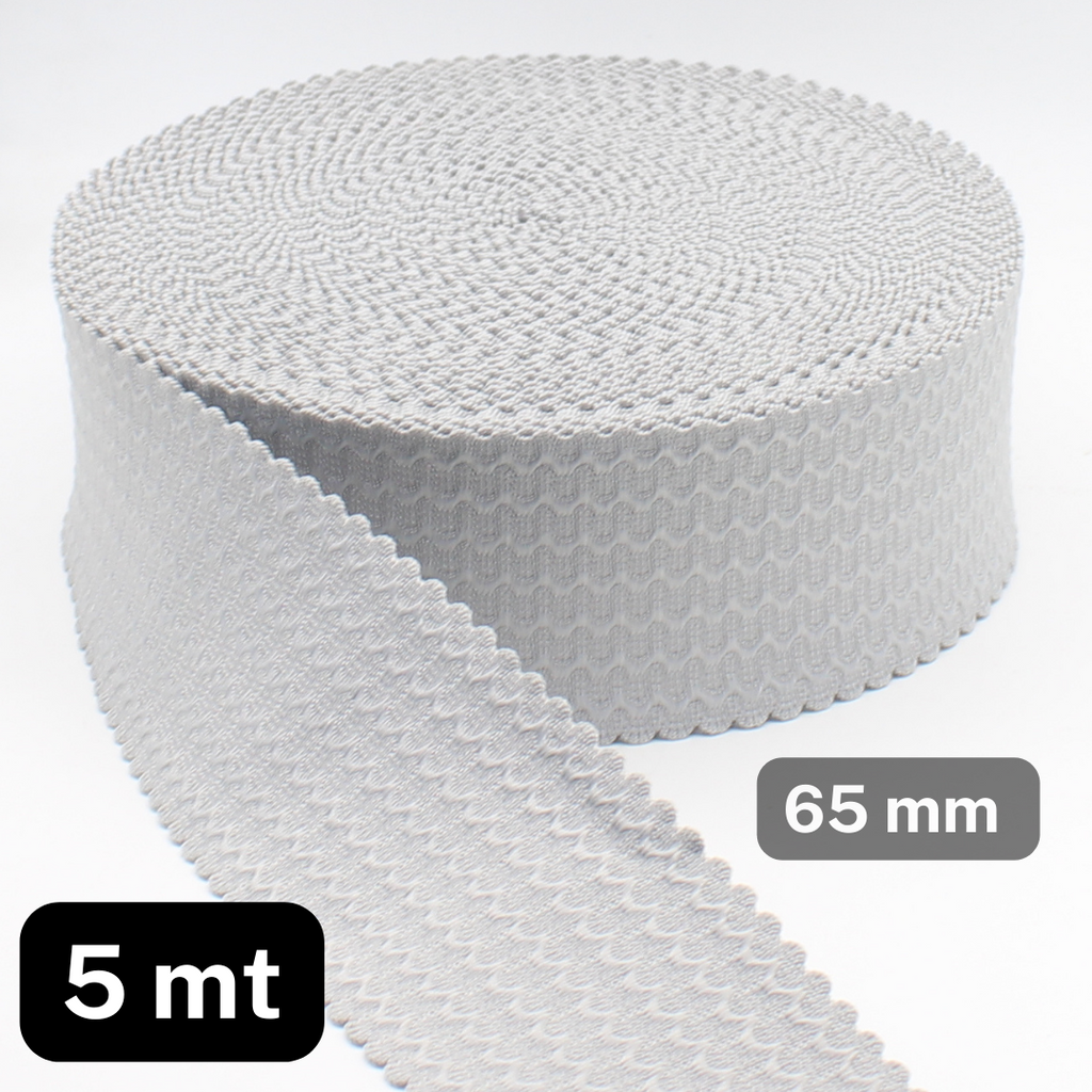 5 meters ELASTIC with Wave Pattern- 65MM/ACCESSOIRES LEDUC