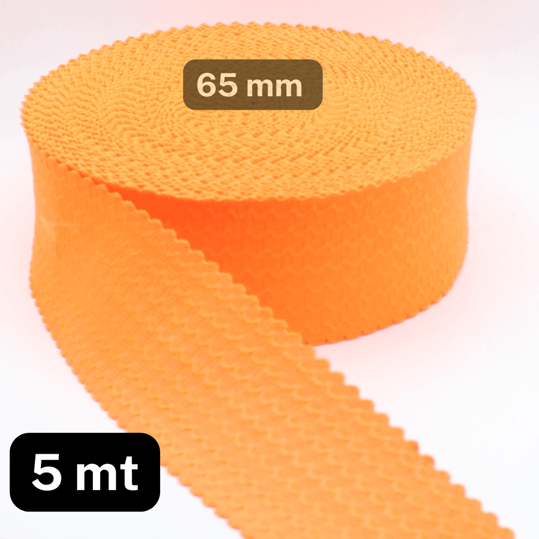 5 meters ELASTIC with Wave Pattern- 65MM/ACCESSOIRES LEDUC