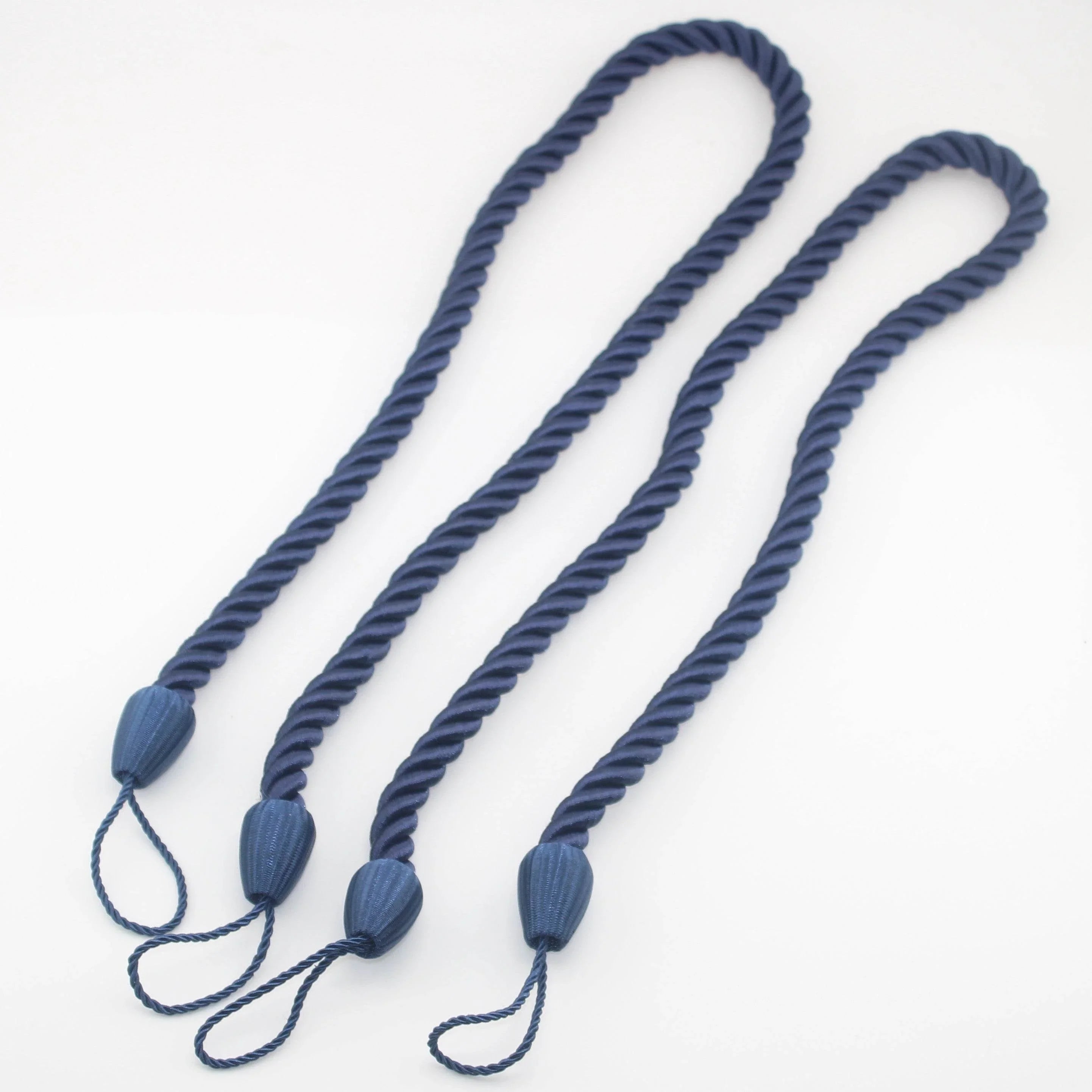 2 pairs (4 pieces - suitable for 2 windows) classic Tie-Backs for Curtains #EMB01 - ACCESSOIRES LEDUC BV