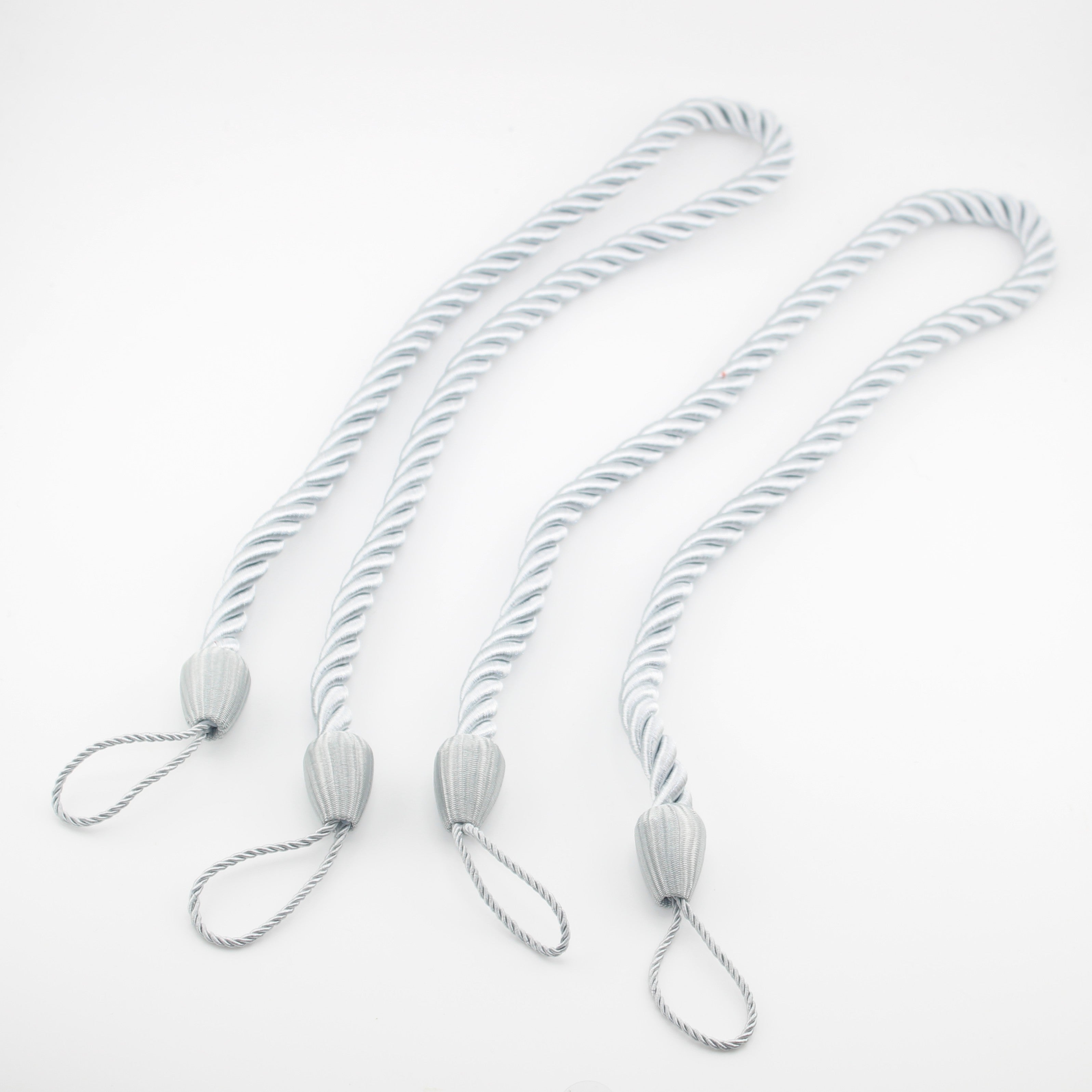 2 pairs (4 pieces - suitable for 2 windows) classic Tie-Backs for Curtains #EMB01