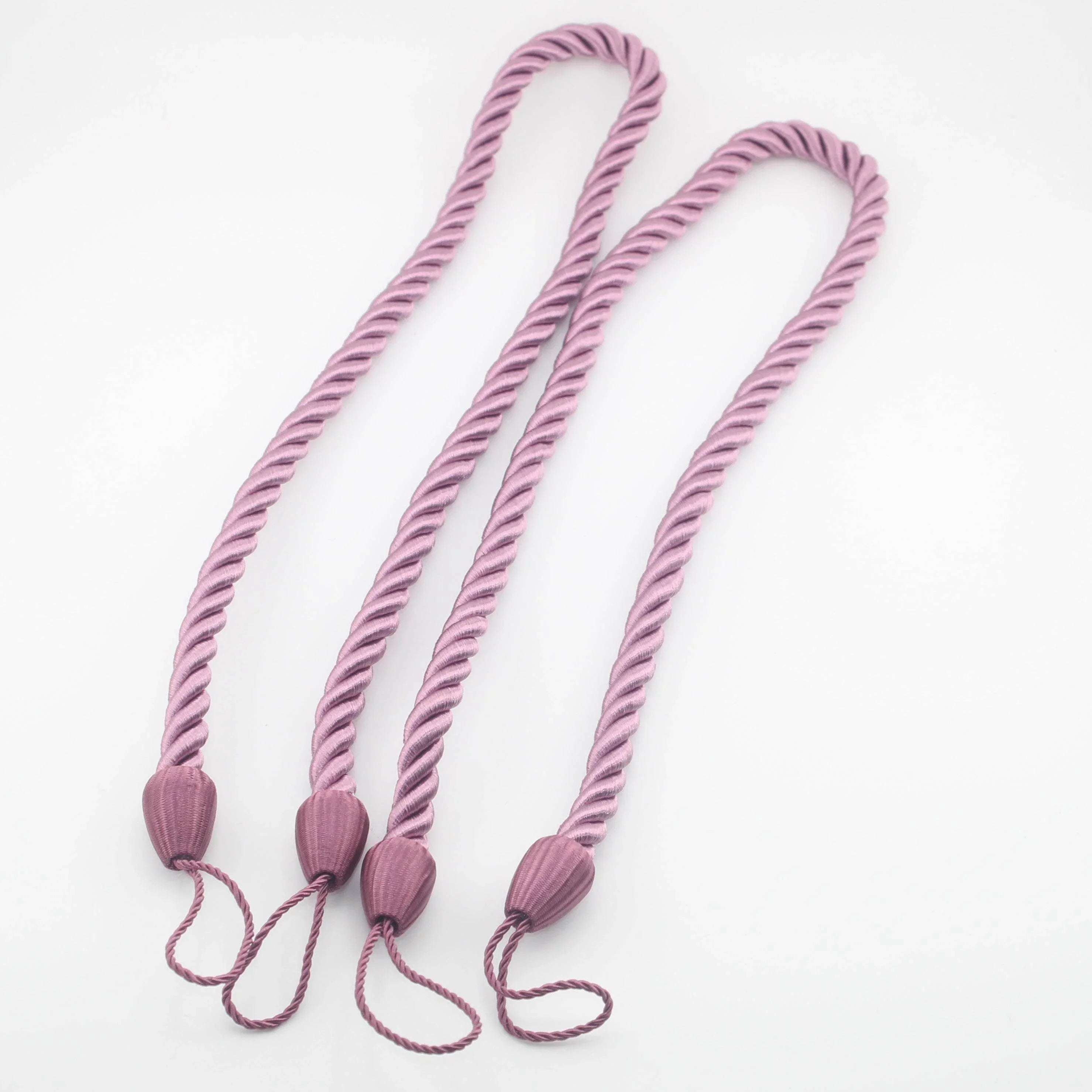 2 pairs (4 pieces - suitable for 2 windows) classic Tie-Backs for Curtains #EMB01 - ACCESSOIRES LEDUC BV