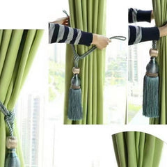 1 pair (2 pieces - suitable for 1 or 2 window(s)) Elegant Classic Giant 30cm Tassel Tie-Back