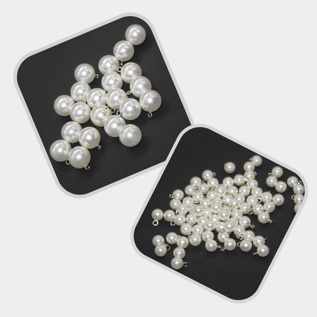 9mm or 18mm Pearls to sew on for Decoration / Button use