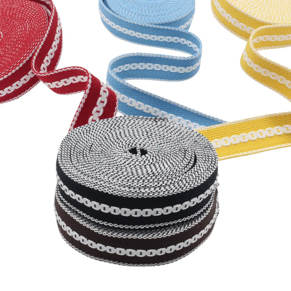 Chain Motive Webbing 30mm #RUB3532 - ACCESSOIRES LEDUC BV