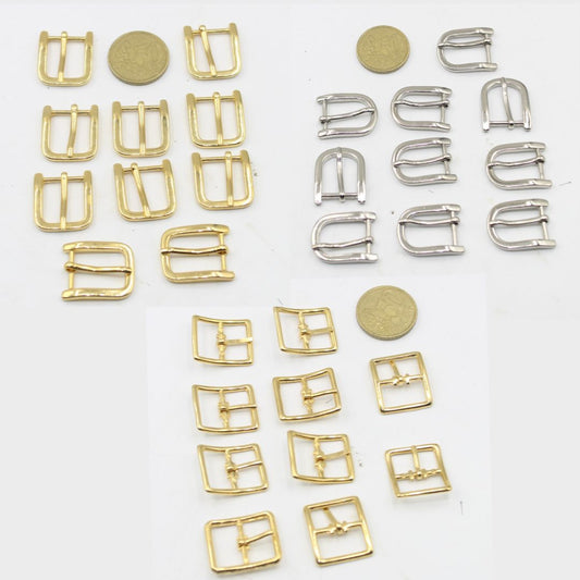 Set of 10 small Metal Buckles, available in 3 different styles - ACCESSOIRES LEDUC BV