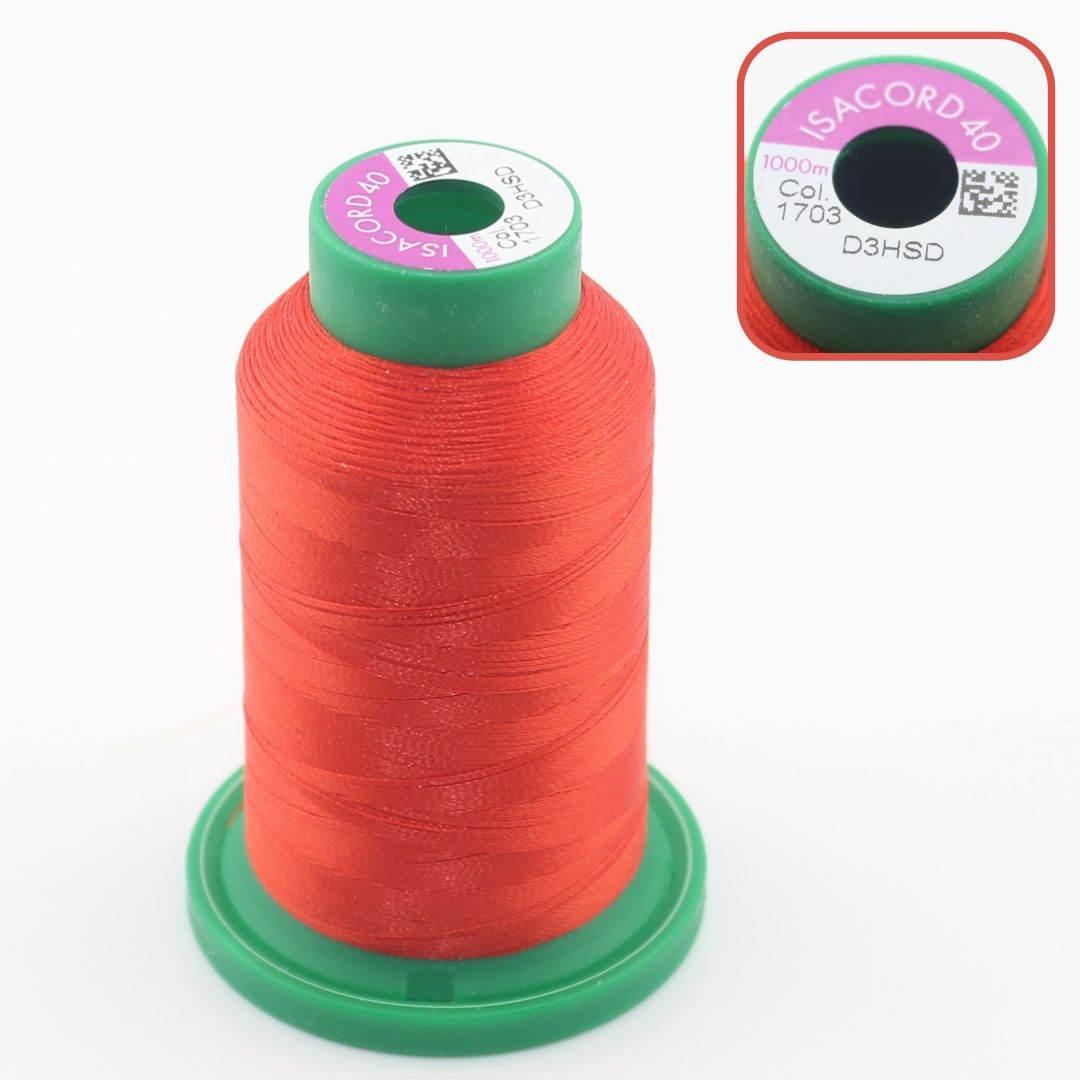 Amann Isacord 40 - 1 cone of 1000 meters Deluxe Overlock / Embroidery Yarn - ACCESSOIRES LEDUC BV